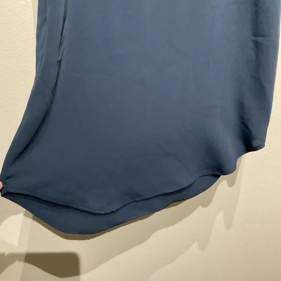 Cynthia Rowley Jersey Tank Dress Size 6.Knee Length Navy Blue Dress Short Sleeve - Picture 7 of 8